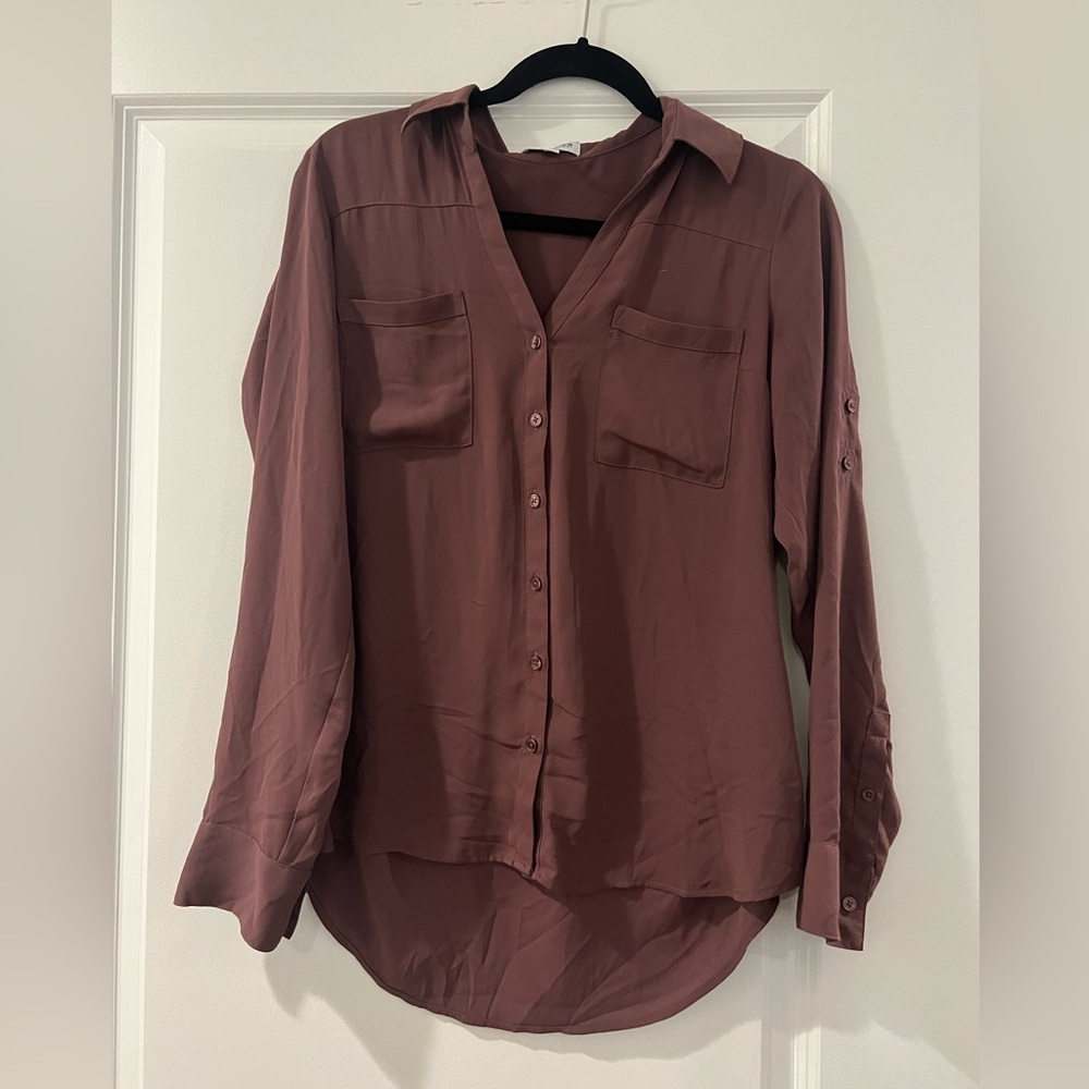 Express button down - M - purple